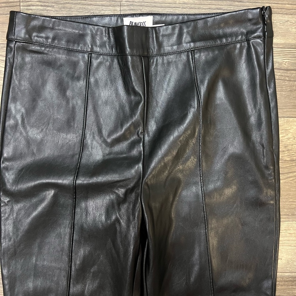 Princess Polly pleather boot cut pants in a Size 8. - Picture 2 of 8